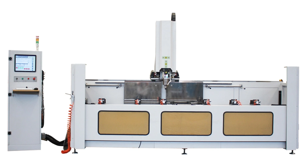 CNC 3+1 Axis Aluminum PVC Window CNC Drilling and Milling Machine /Jmd Aluminum Window Machine Curtain Wall Facade Machine with BV