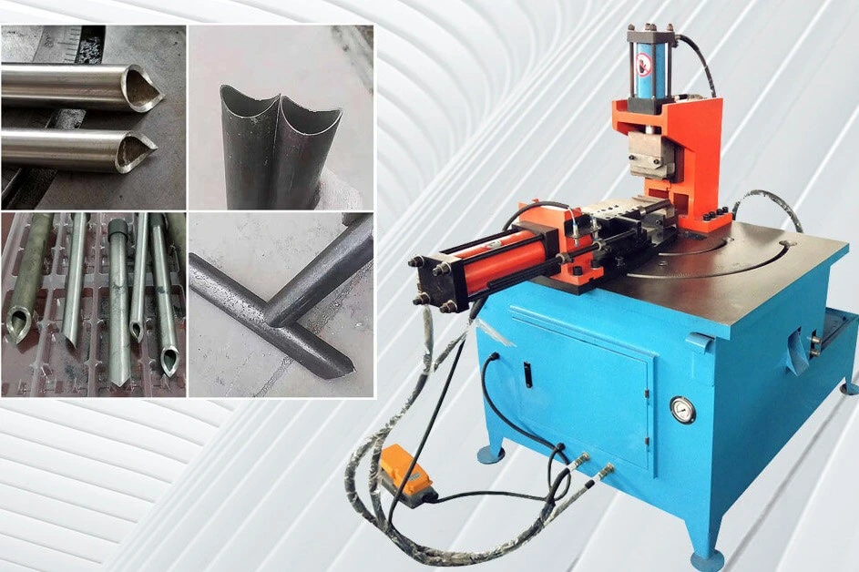 Heavy Duty Hydraulic Stainless Steel Mild Steel Aluminum Pipe Tube Notching Machine for Good Welding
